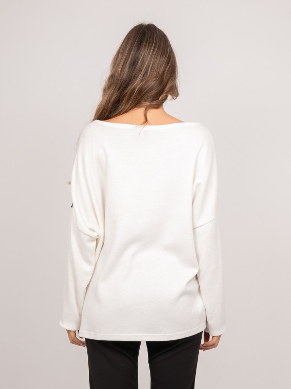 Pull oversize motif léopard...