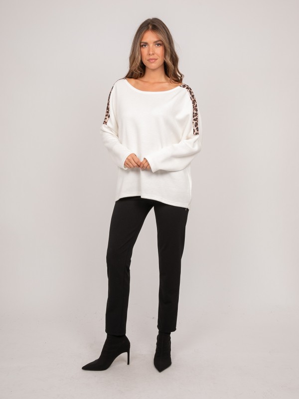 Pull oversize motif léopard...