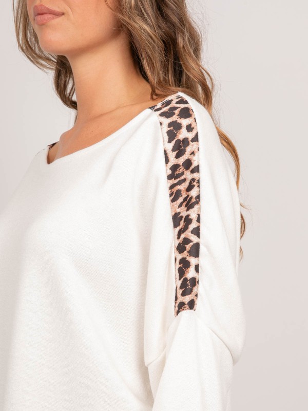 Pull oversize motif léopard...