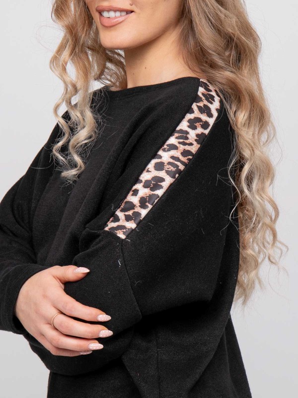 Pull oversize motif léopard...