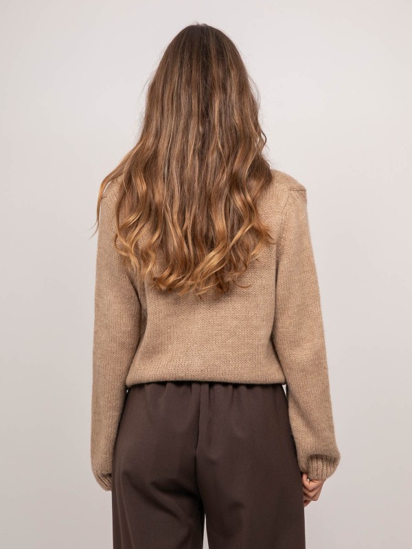 Gilet en maille douce col V...