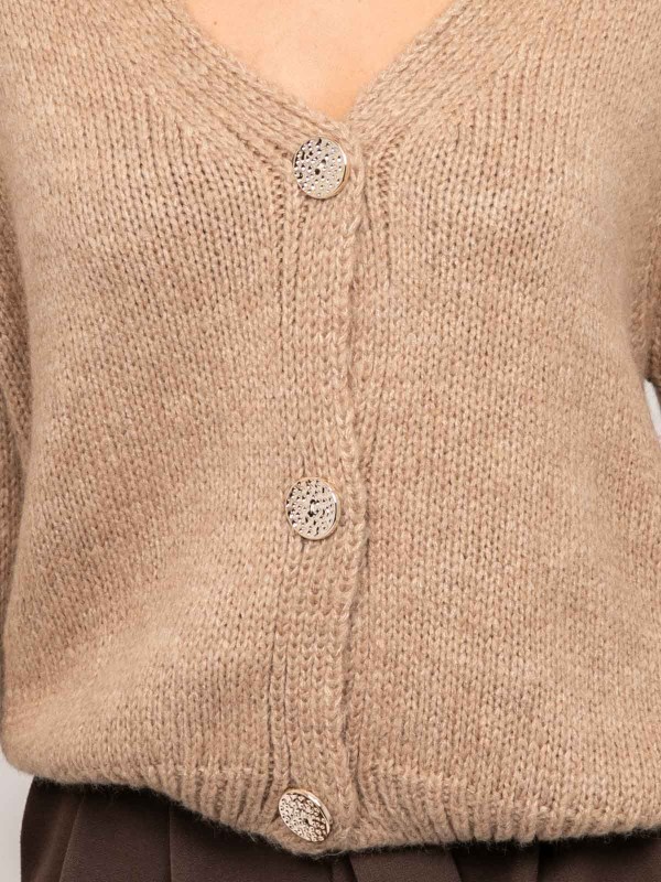 Gilet en maille douce col V...
