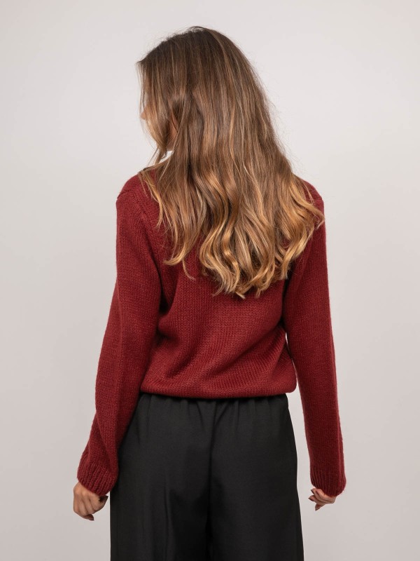 Gilet en maille douce col V...