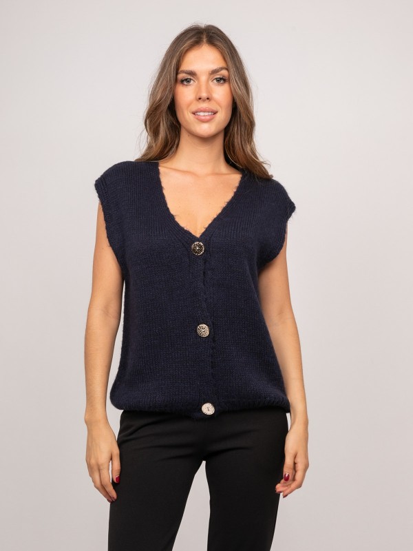 Gilet sans manches maille...