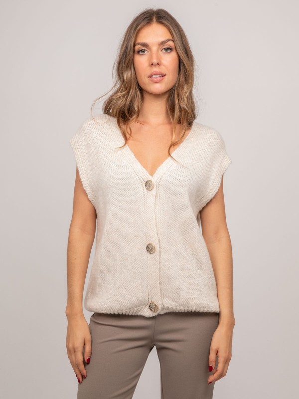 Gilet sans manches maille...