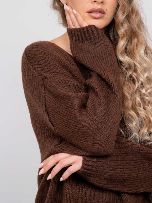 Pull col V oversize maille...