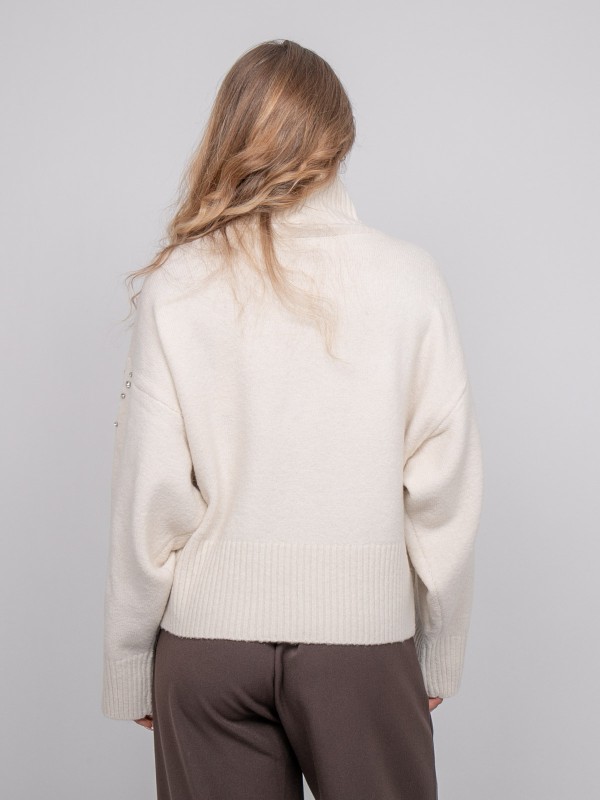 Pull maille col montant...