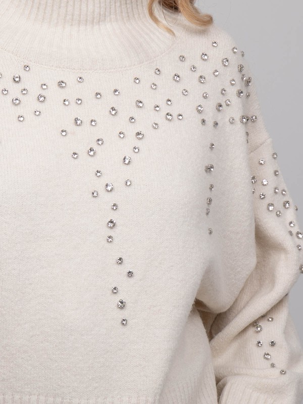 Pull maille col montant...