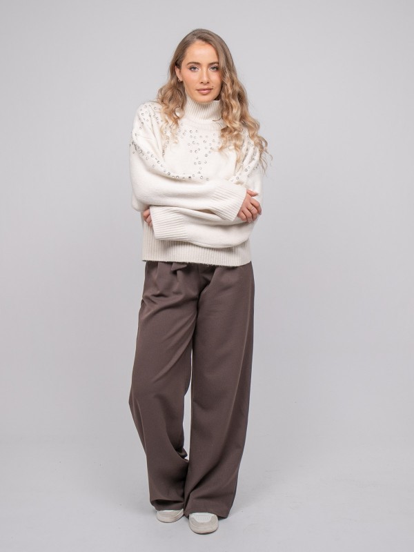 Pull maille col montant...