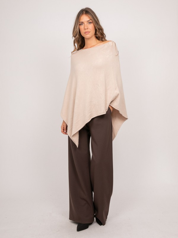 Pull poncho asymétrique...