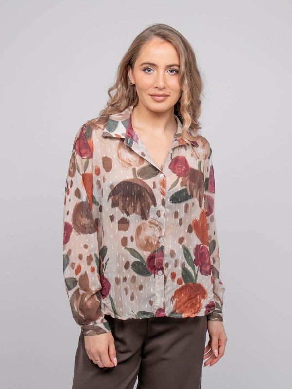 Chemise transparente motif...
