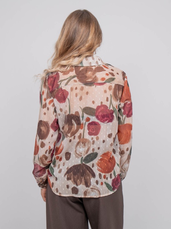 Chemise transparente motif...
