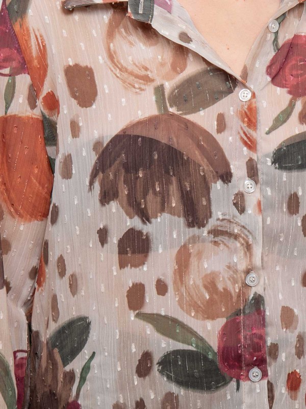 Chemise transparente motif...
