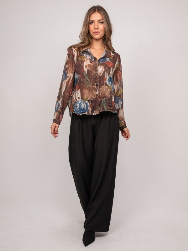 Chemise transparente motif...