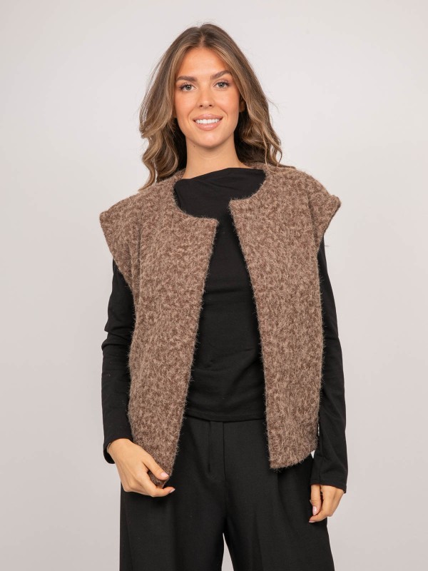 Gilet sans manches maille...