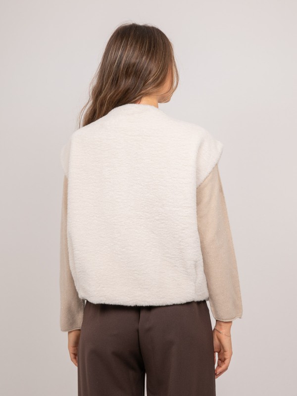 Gilet sans manches fausse...