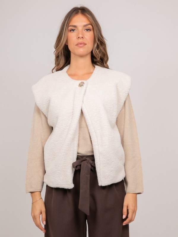 Gilet sans manches fausse...