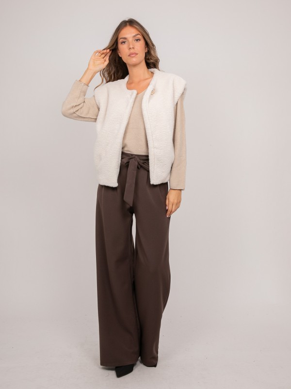 Gilet sans manches fausse...