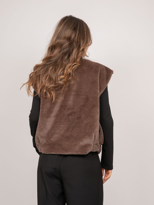 Gilet sans manches fausse...