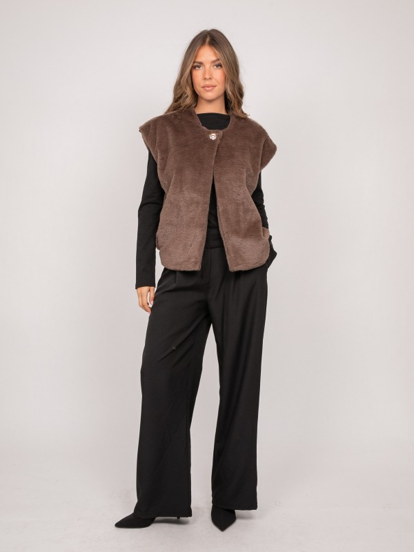 Gilet sans manches fausse...