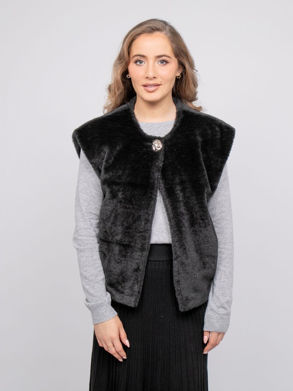 Gilet sans manches fausse...