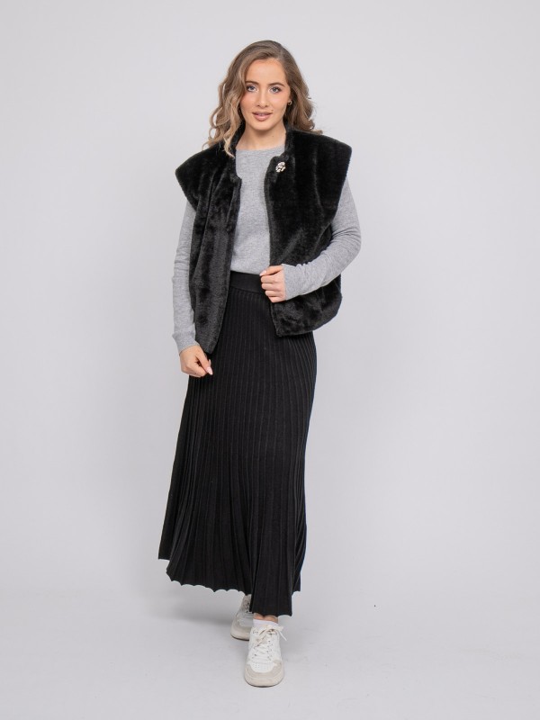 Gilet sans manches fausse...