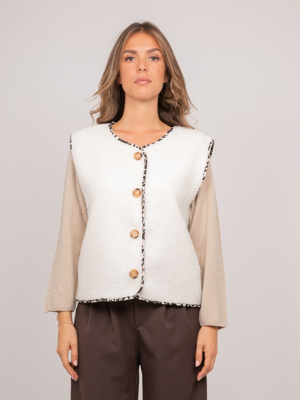 Gilet sans manches sherpa...