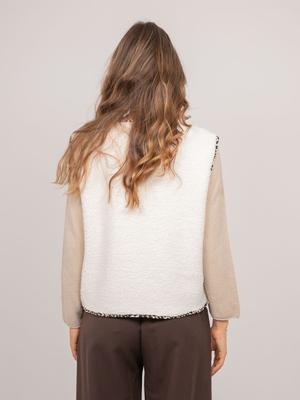 Gilet sans manches sherpa...