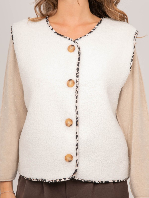 Gilet sans manches sherpa...