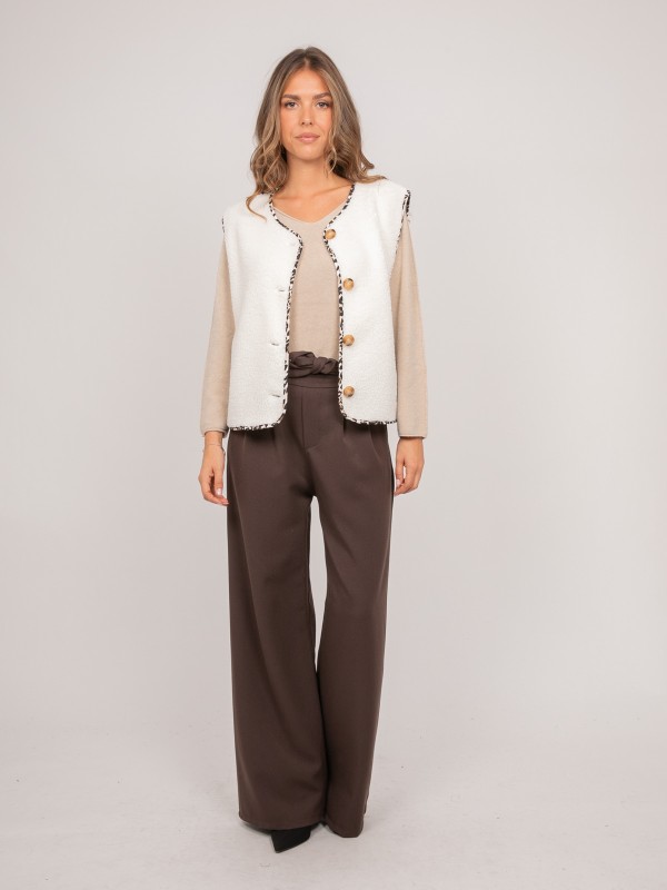 Gilet sans manches sherpa...