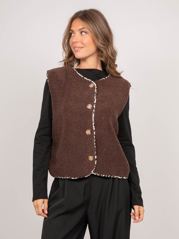 Gilet sans manches sherpa...