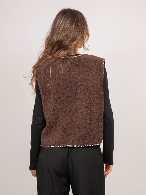 Gilet sans manches sherpa...