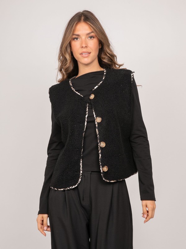 Gilet sans manches sherpa...