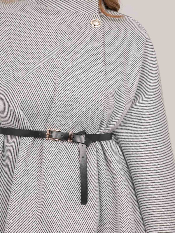 Cape avec ceinture col...