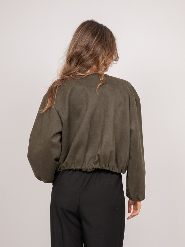 Blouson bomber suédine...
