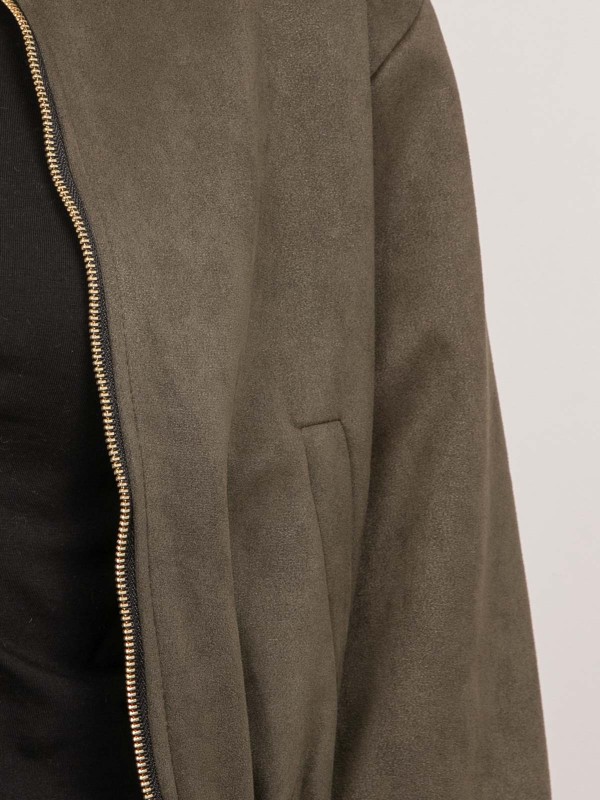Blouson bomber suédine...