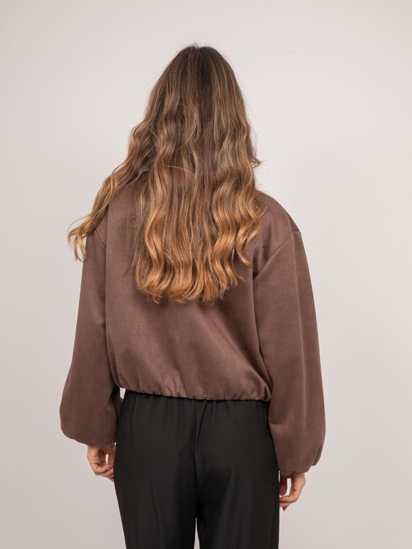 Blouson bomber suédine...