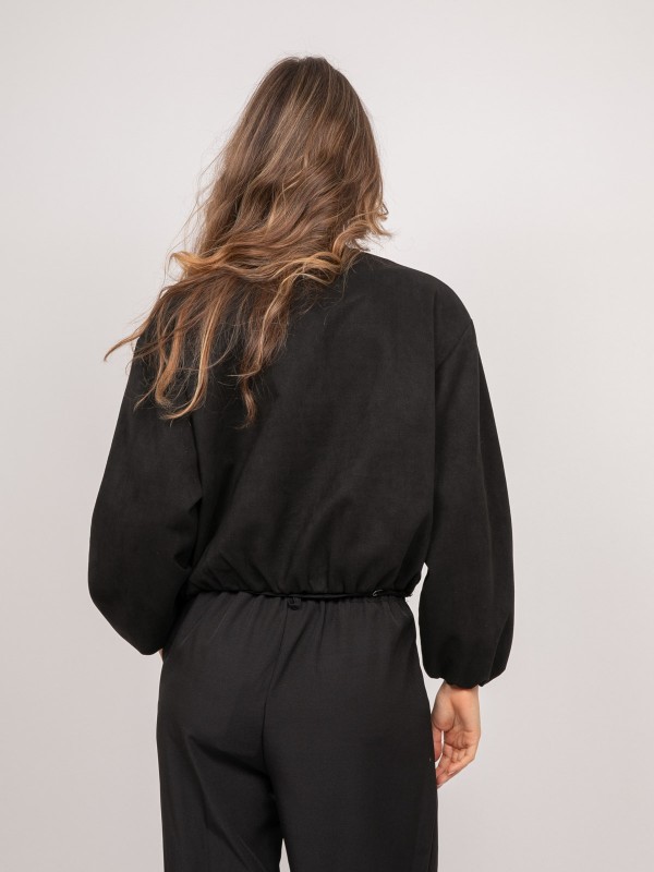 Blouson bomber suédine...