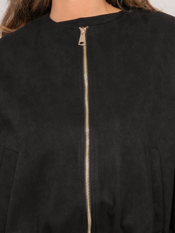 Blouson bomber suédine...