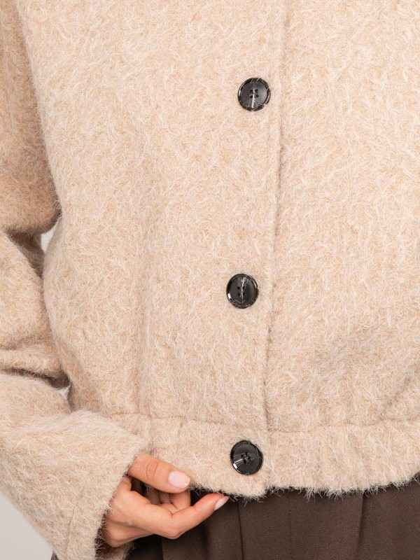 Blouson court en maille...