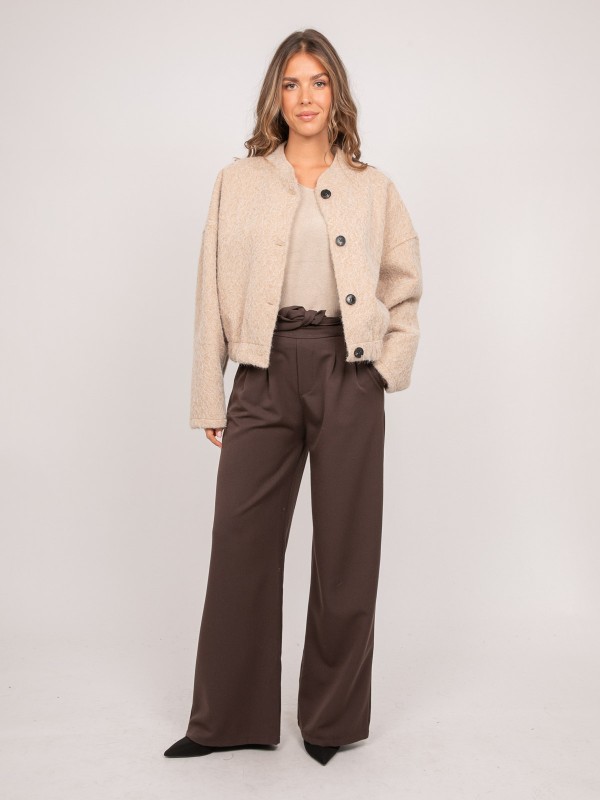Blouson court en maille...