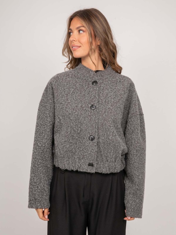 Blouson court en maille...