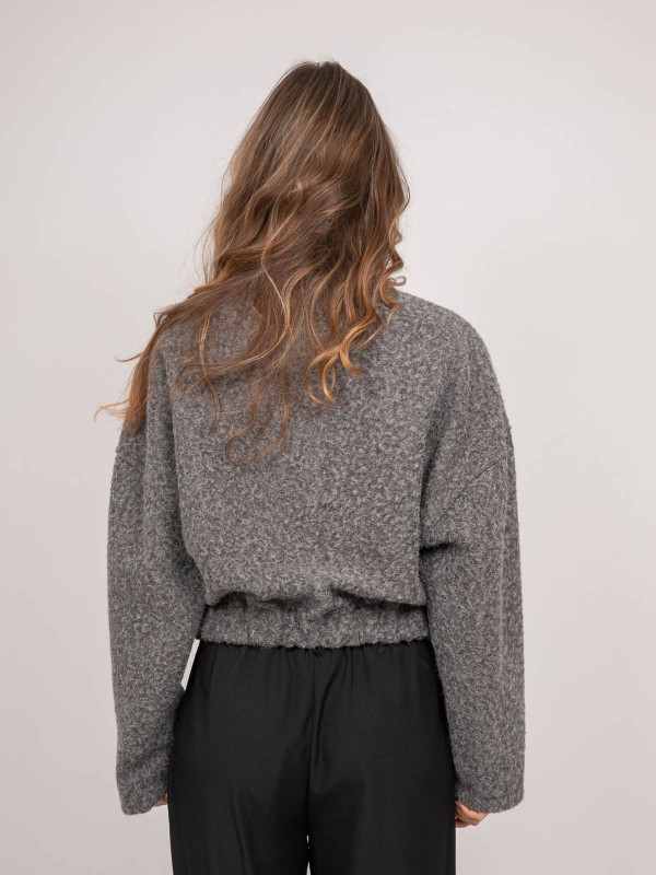 Blouson court en maille...