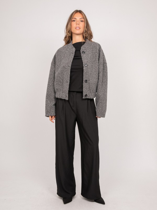 Blouson court en maille...