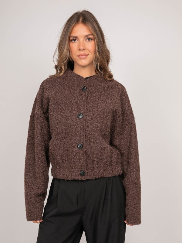 Blouson court en maille...