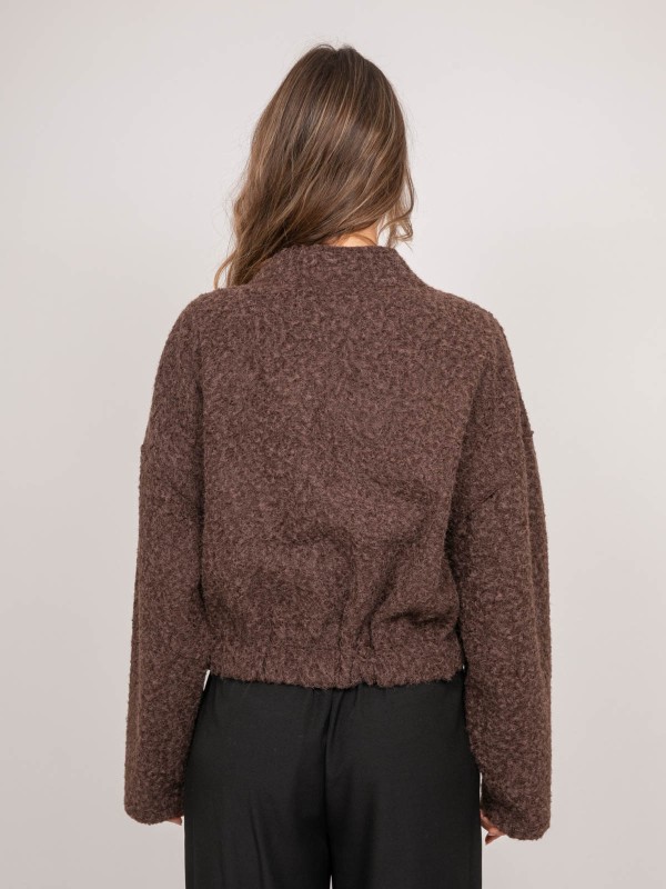 Blouson court en maille...
