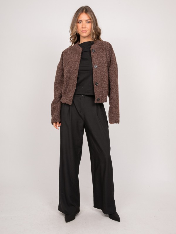 Blouson court en maille...