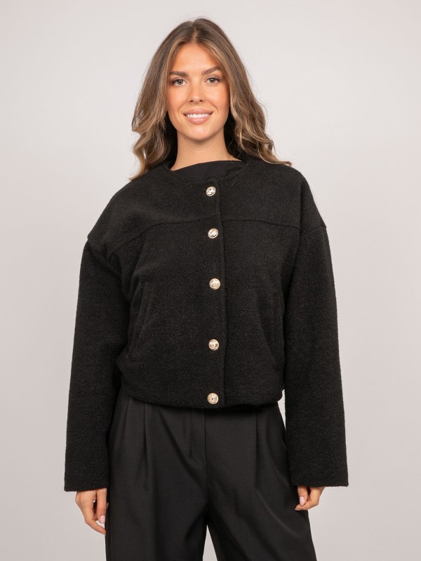 Veste courte effet laine...