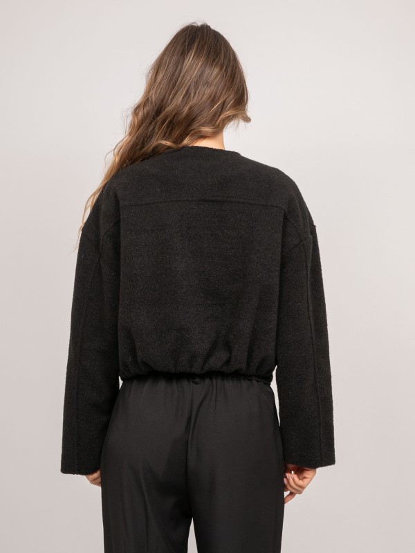 Veste courte effet laine...