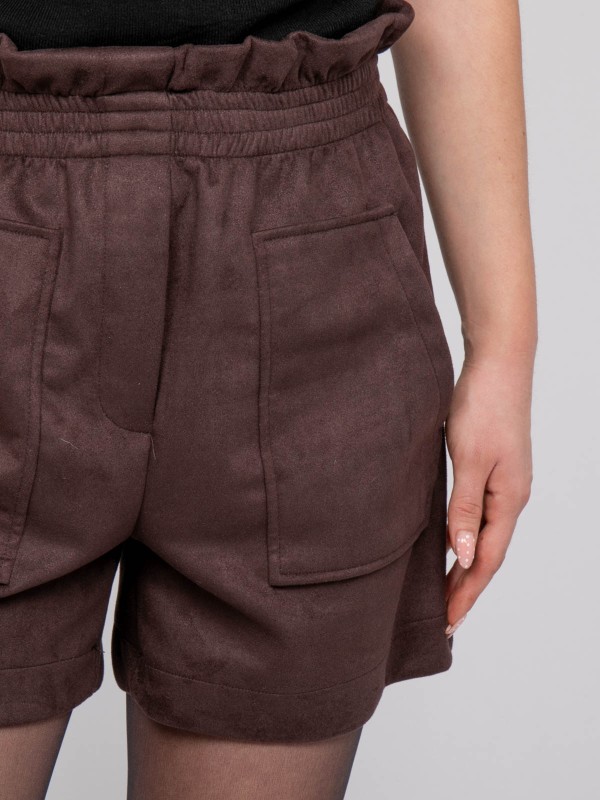 Short taille haute suédine...